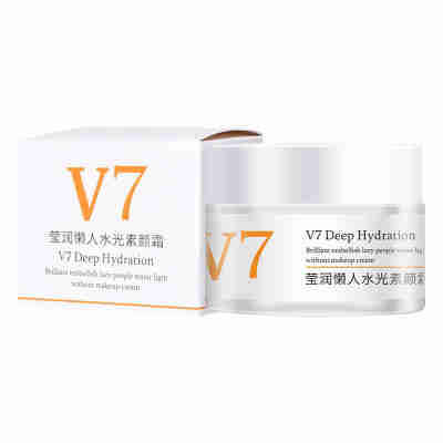 TWGv7素颜霜50g 清爽水润保湿提亮肤色隔离懒人护肤面霜批发现货