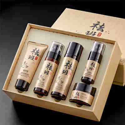美白祛斑套盒（洁面乳100g+水120ml+精华40ml+乳80ml+面霜50g）