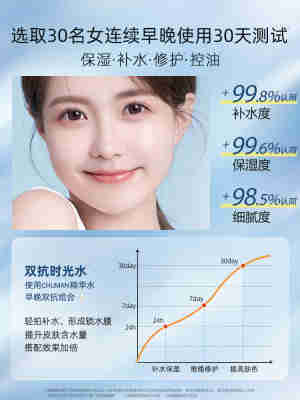 玻尿酸爽肤水湿敷发光水精华女补水保湿去黄提亮女男官方正品大瓶