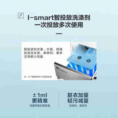 小天鹅水魔方滚筒10kg洗衣机变频彩装智能投放全自动TD100VJ87MI